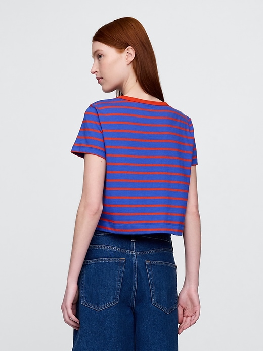 Image number 3 showing, Organic Cotton VintageSoft Cropped T-Shirt