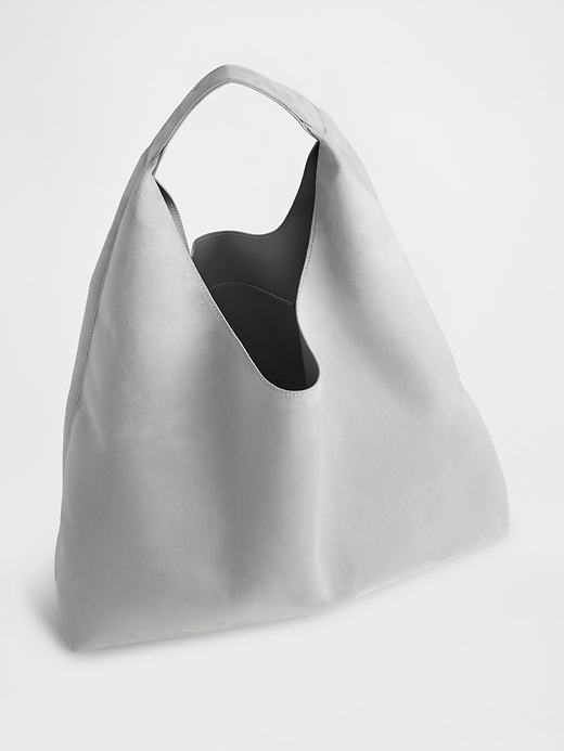 Image number 3 showing, Vegan Suede Slouchy Tote Bag