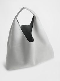 Vegan Suede Slouchy Tote Bag
