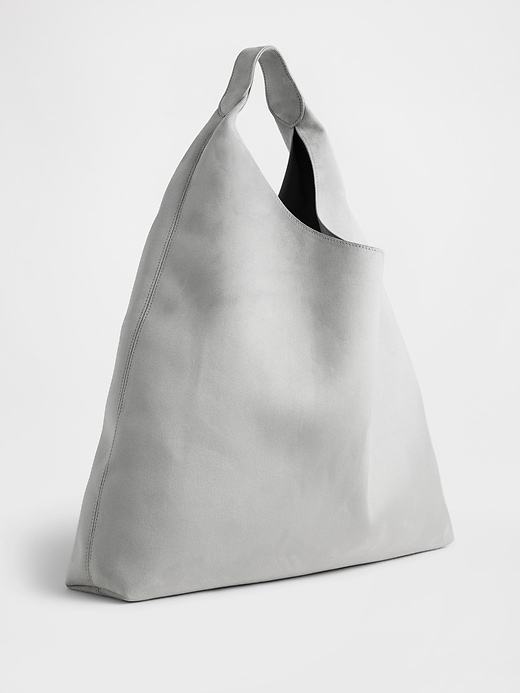 Image number 2 showing, Vegan Suede Slouchy Tote Bag