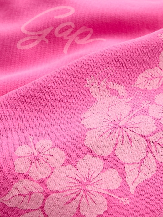 Image number 3 showing, Lilo & Stitch Adult VintageSoft Cropped Zip Hoodie