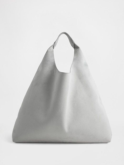 Image number 1 showing, Vegan Suede Slouchy Tote Bag