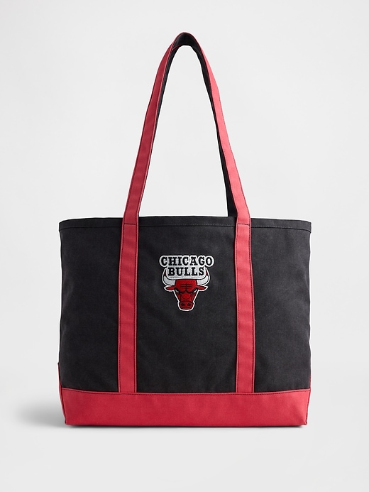 Image number 1 showing, NBA Chicago Bulls Logo Tote Bag