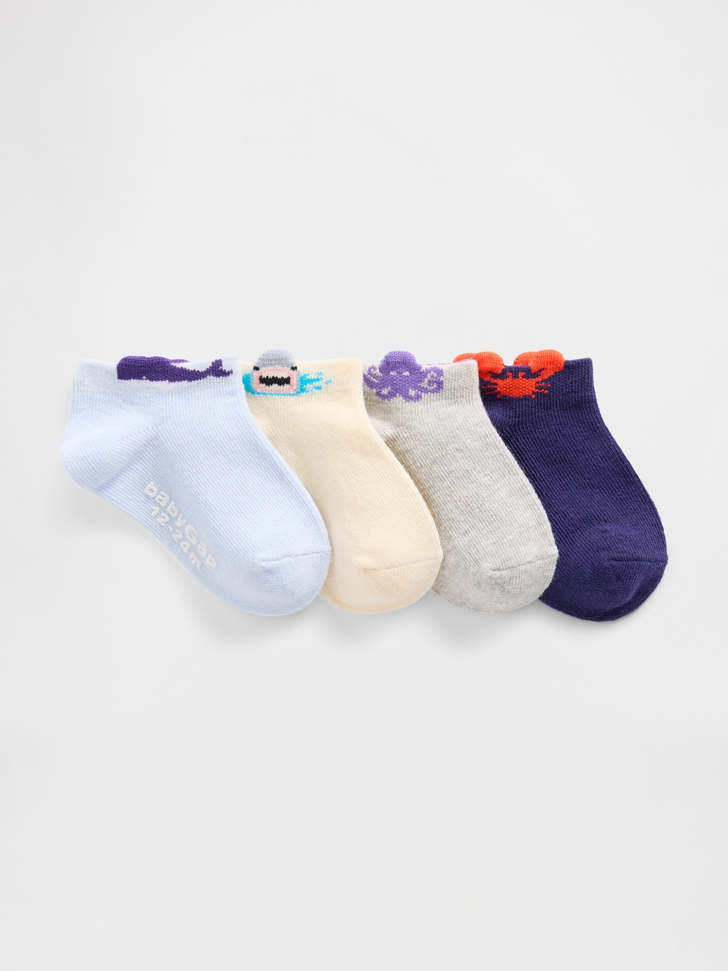 Baby & Toddler No Show Socks (4-Pack)