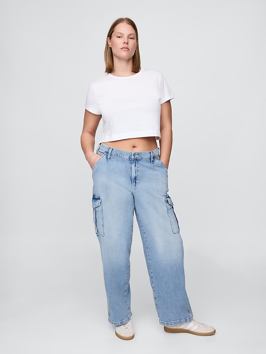 Image number 6 showing, Mid Rise '90s Loose Cargo Jeans