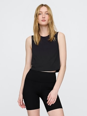 GapFit Breathe Crop Muscle Tank Top