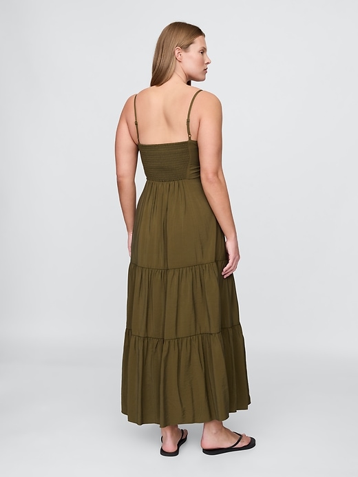 Image number 5 showing, Tie-Front Tiered Maxi Dress