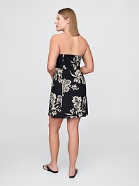 Linen-Blend Mini Dress