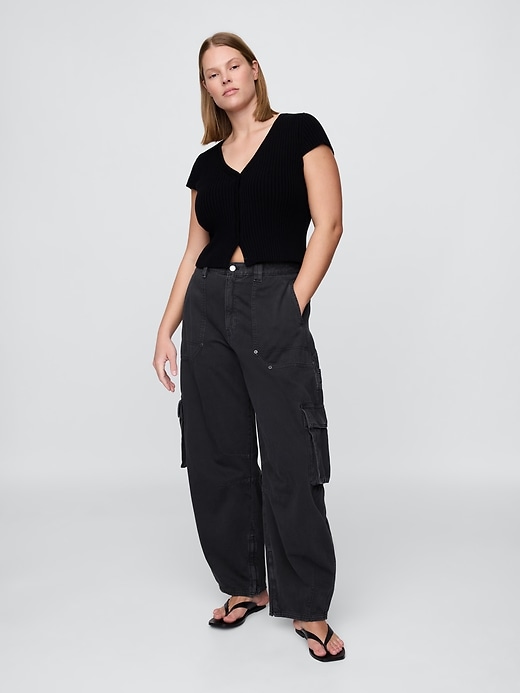 Image number 5 showing, Mid Rise Barrel Cargo Pants