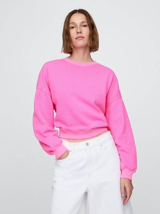 Image number 1 showing, VintageSoft Wedge Crewneck Sweatshirt