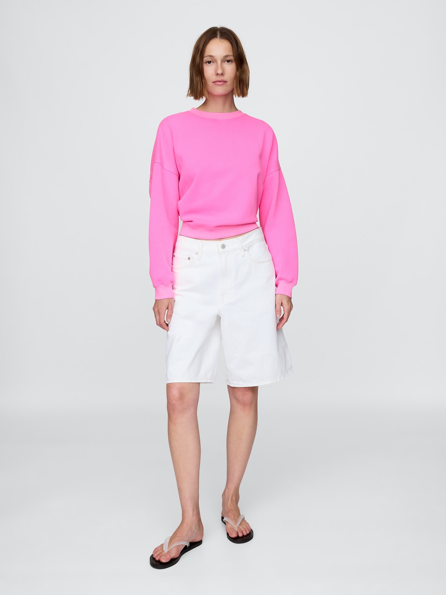 VintageSoft Wedge Crewneck Sweatshirt | Gap
