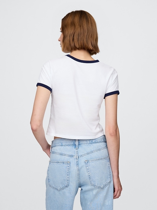 Image number 2 showing, Cropped Graphic T-Shirt