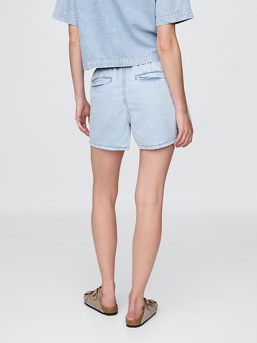Image number 5 showing, Mid Rise UltraSoft Easy Denim Boxer Shorts