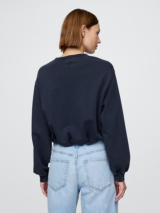 Image number 3 showing, Heavyweight French Terry Bubble-Hem Sweatshirt