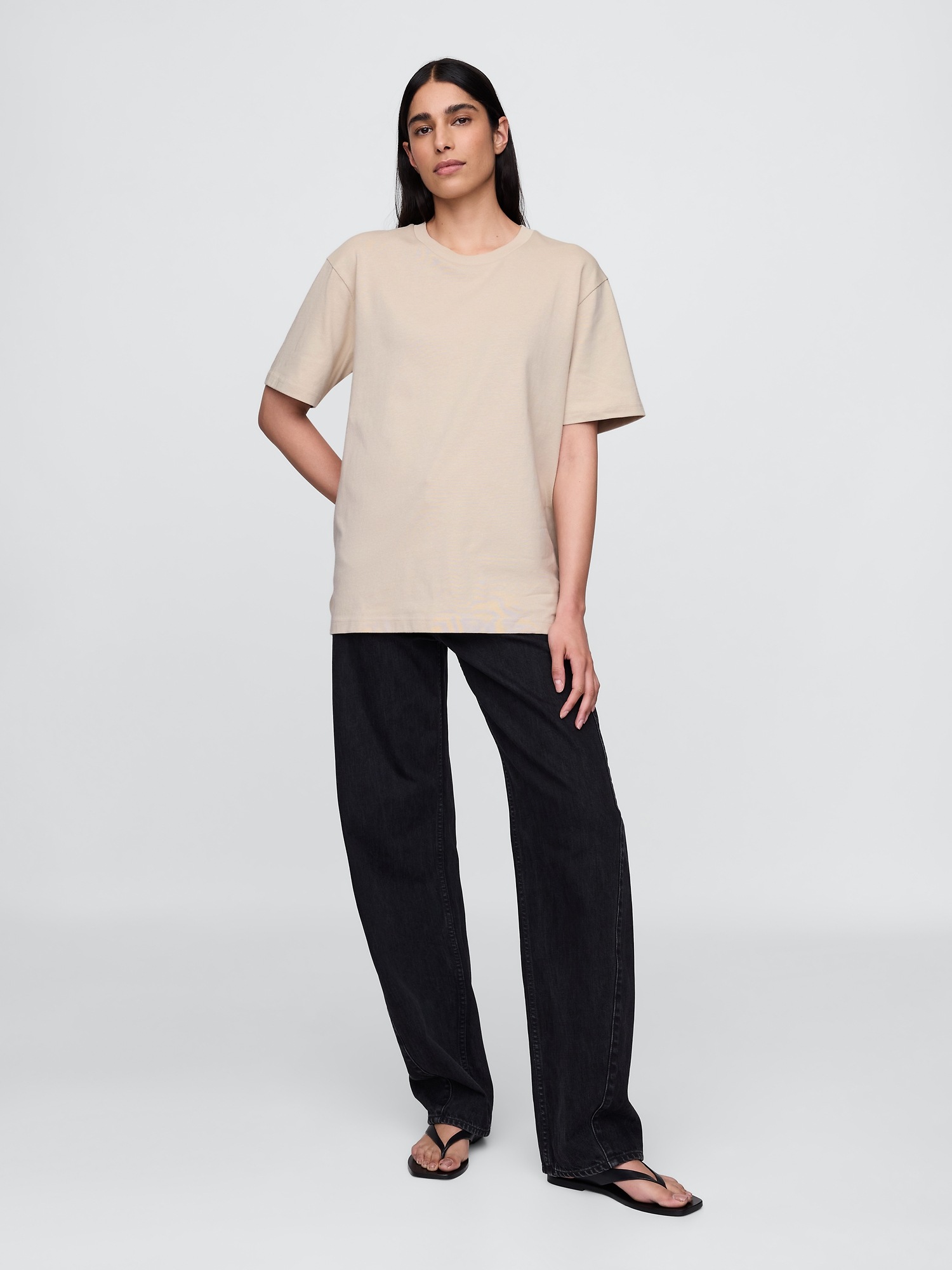Мужские футболки Gap Adult Heavyweight Relaxed T-Shirt — фото 6