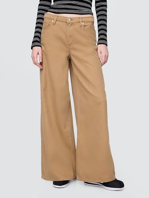 Image number 2 showing, Mid Rise UltraSoft Baggy Jeans