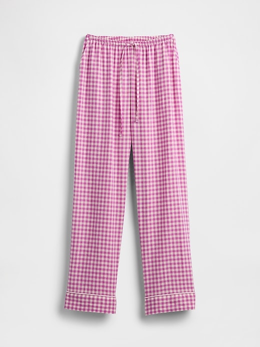 Image number 3 showing, Linen-Blend PJ Pants