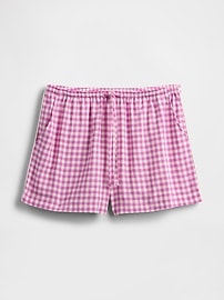 Linen-Blend PJ Shorts