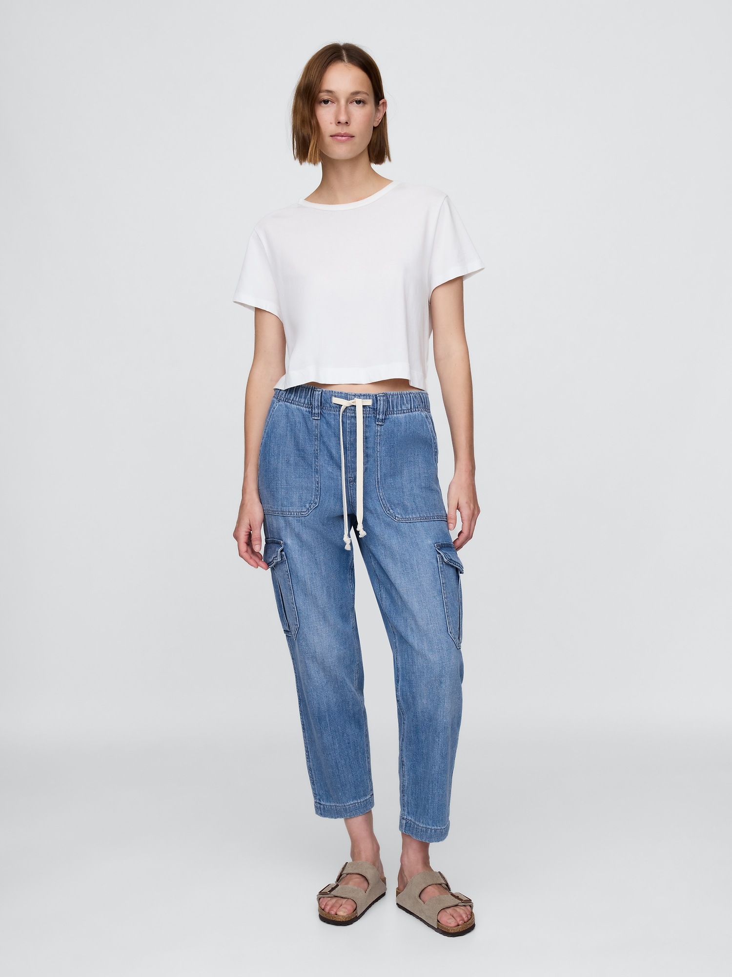 Женские джинсы Gap Denim Easy Cargo Joggers