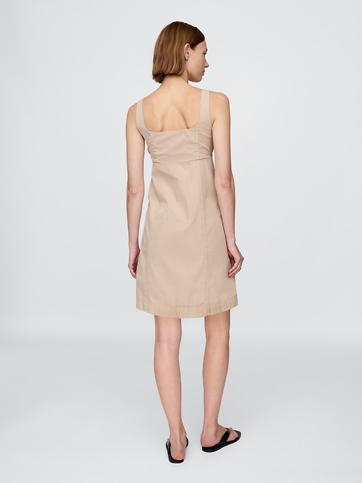 Image number 2 showing, Twill Mini Shirtdress