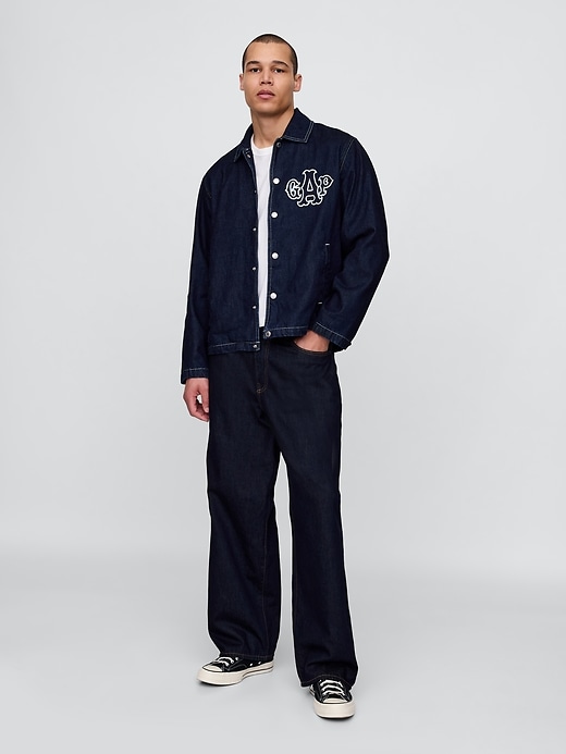 Image number 2 showing, Varsity Coaches Denim Jacket