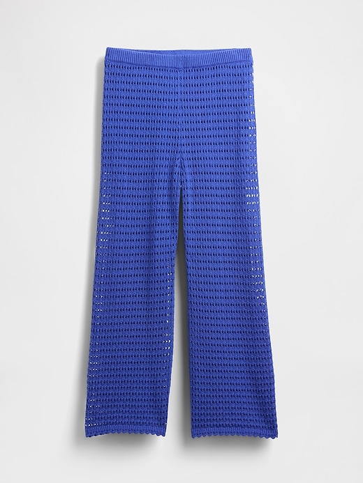 Image number 4 showing, 100% Cotton Crochet Ankle Pants