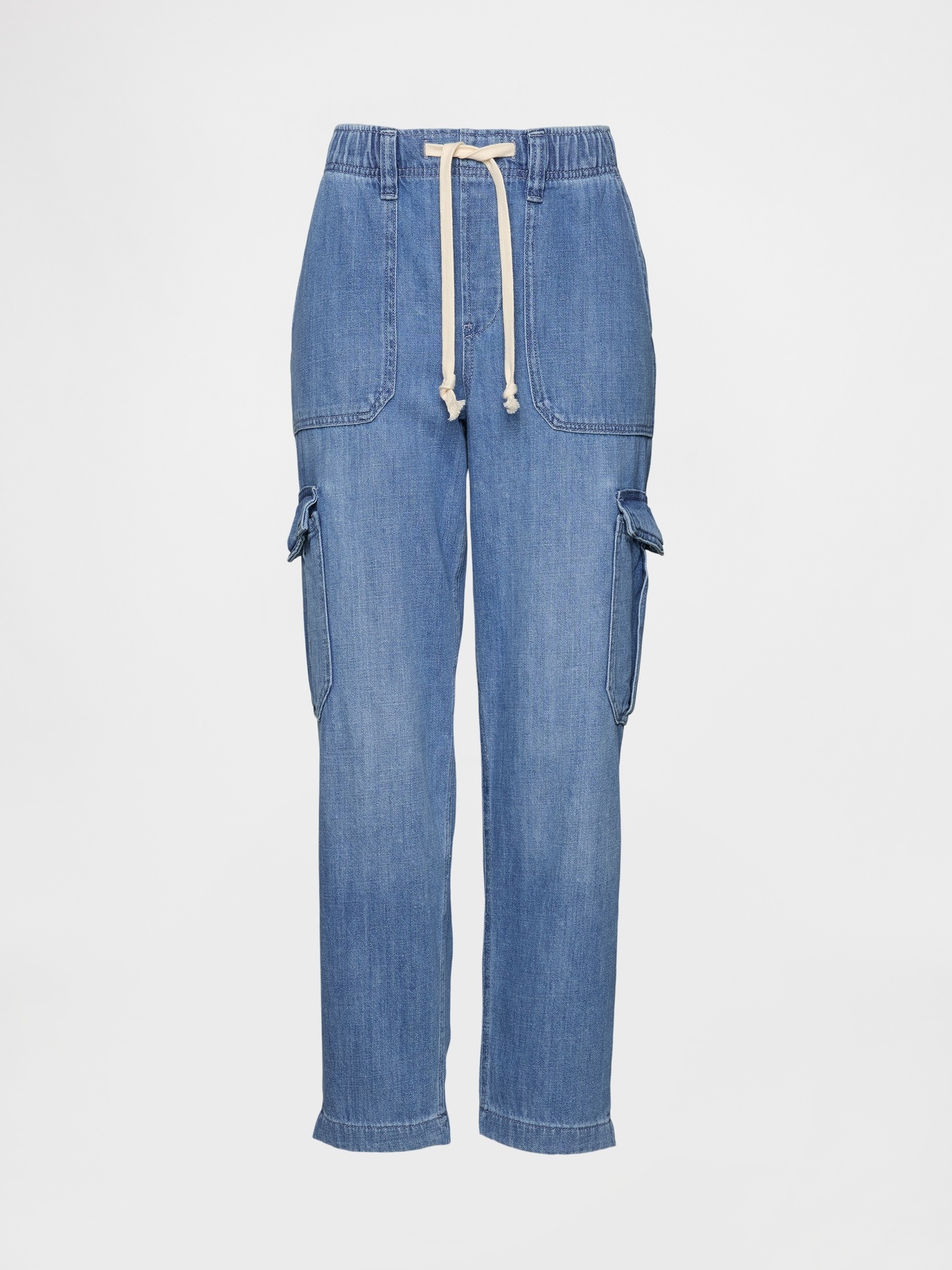 Женские джинсы Gap Denim Easy Cargo Joggers — фото 7