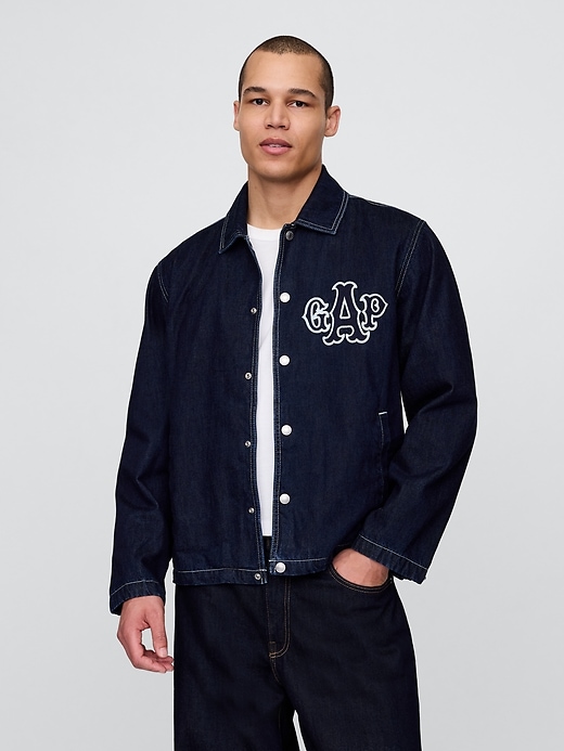 Image number 1 showing, Varsity Coaches Denim Jacket