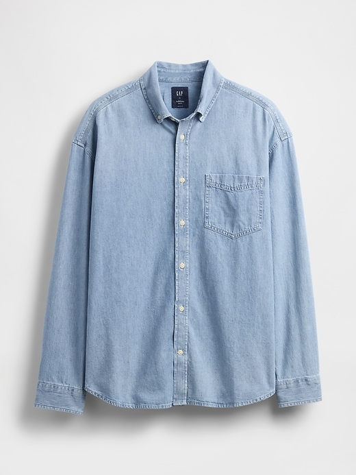 Image number 5 showing, Denim Big Shirt