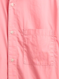 Organic Cotton Oversized Poplin Shirt
