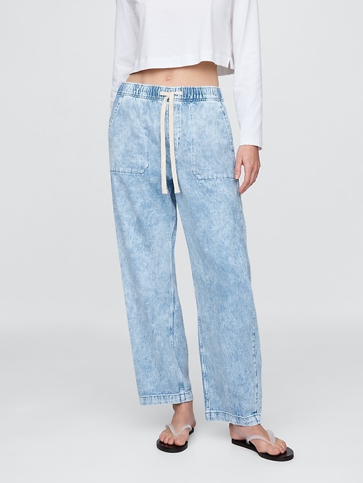 Image number 2 showing, High Rise Easy Barrel Jeans