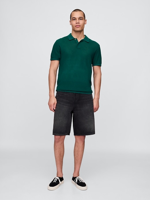Image number 2 showing, Textured Crochet Polo Shirt