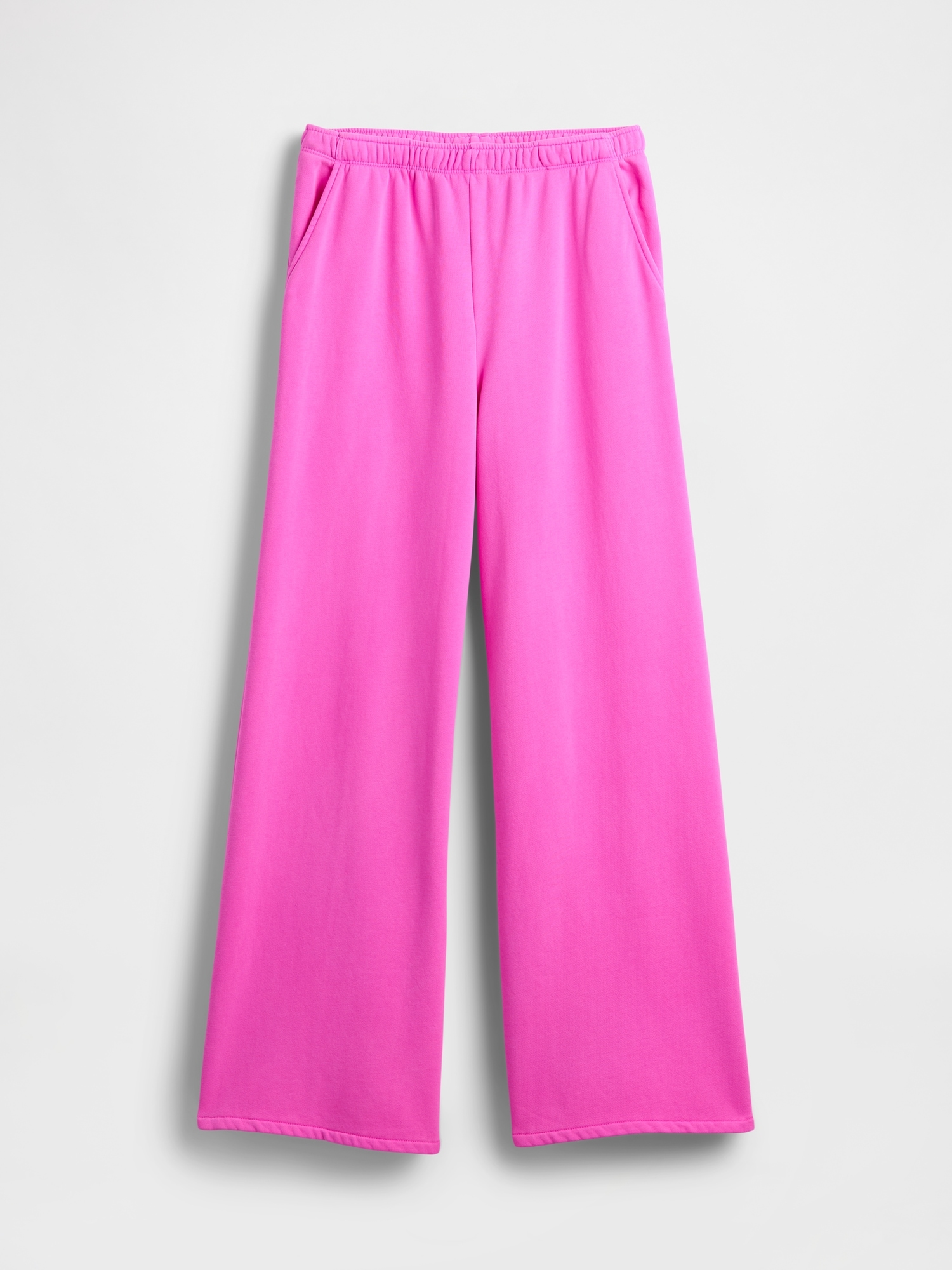 Gap Vintagesoft Baggy Wide-leg Sweatpants In Sugar Plum Neon Pink