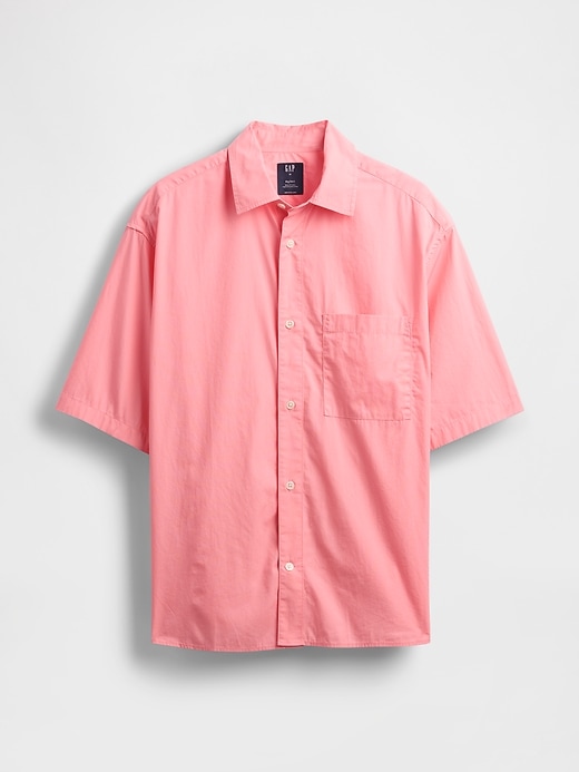 Image number 1 showing, Organic Cotton Oversized Poplin Shirt