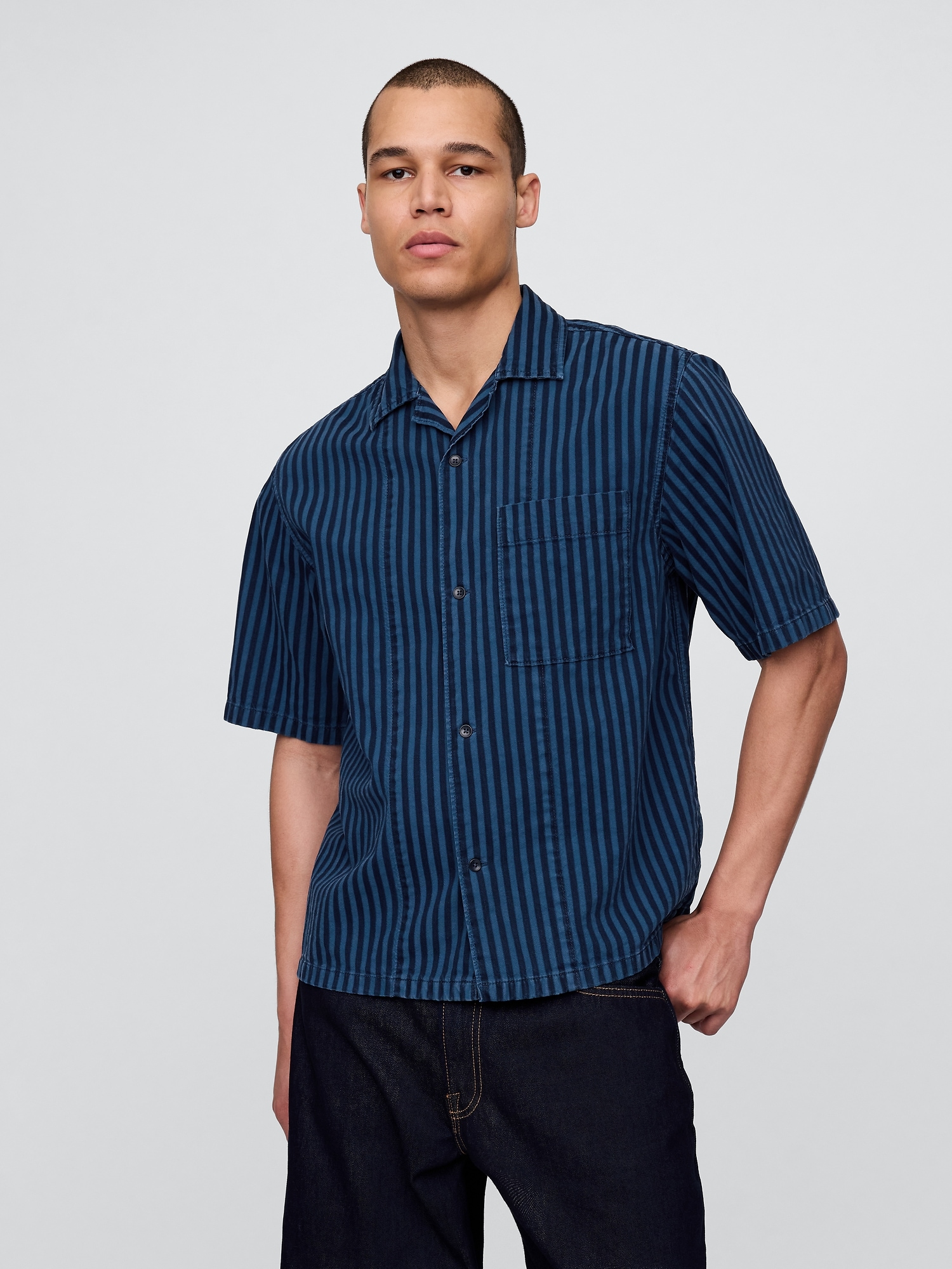 Denim Stripe Shirt