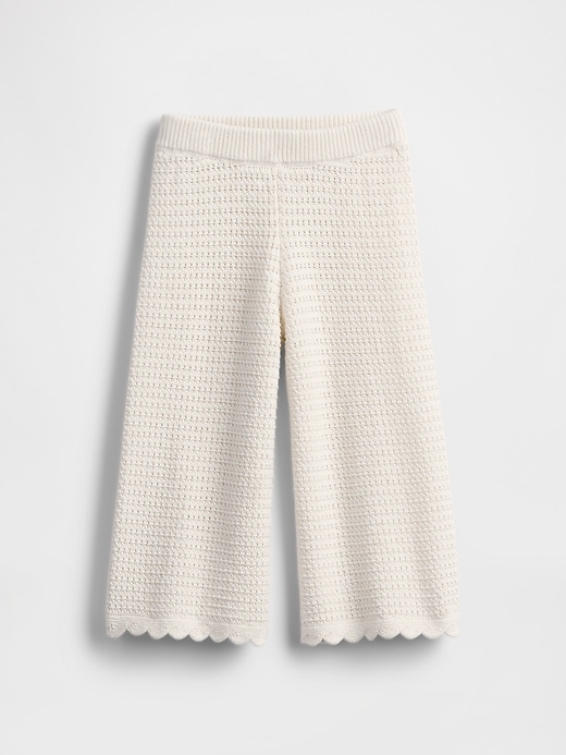 Image number 2 showing, Baby & Toddler Crochet Wide-Leg Pants