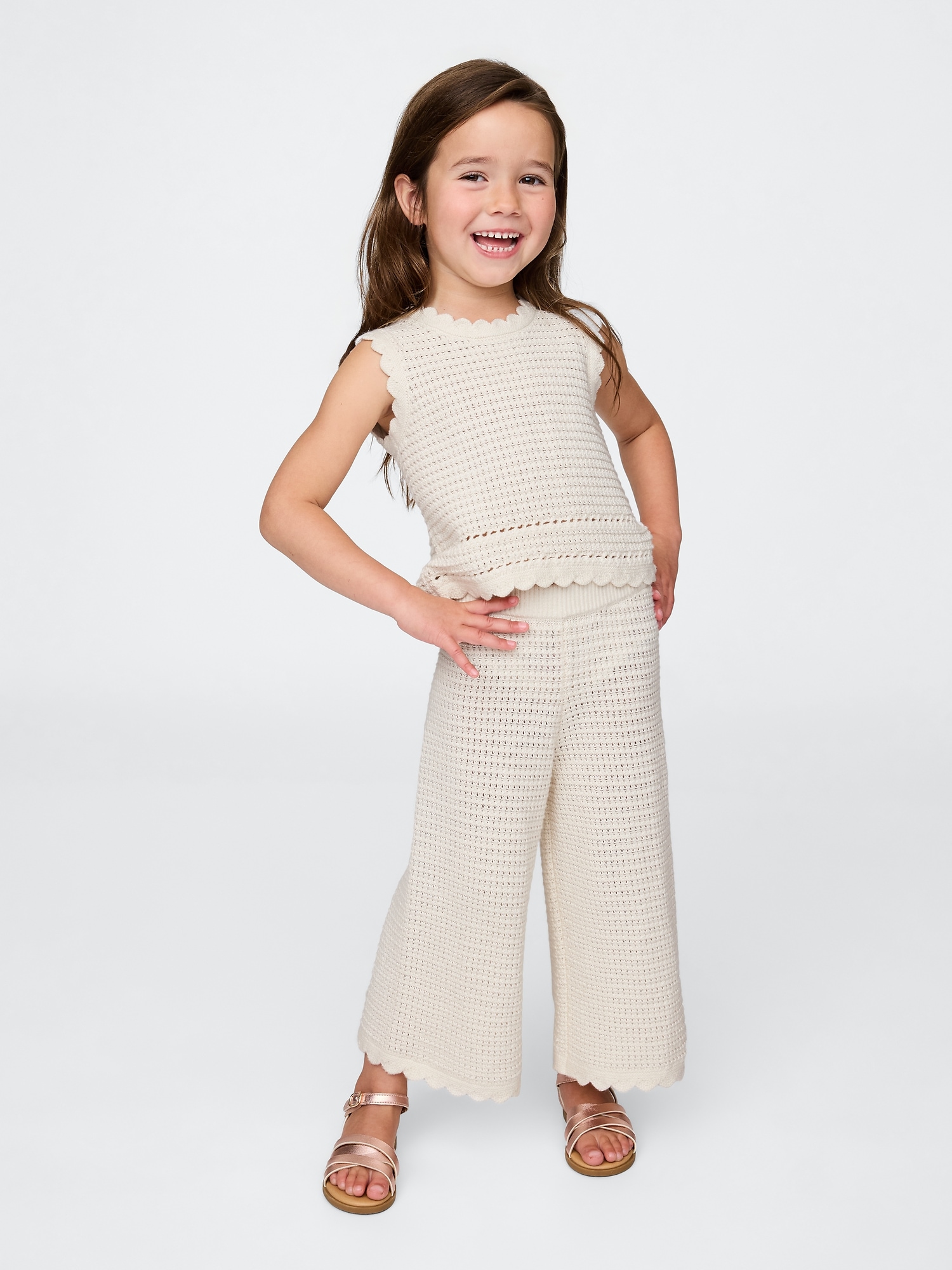 Baby & Toddler Crochet Wide-Leg Pants