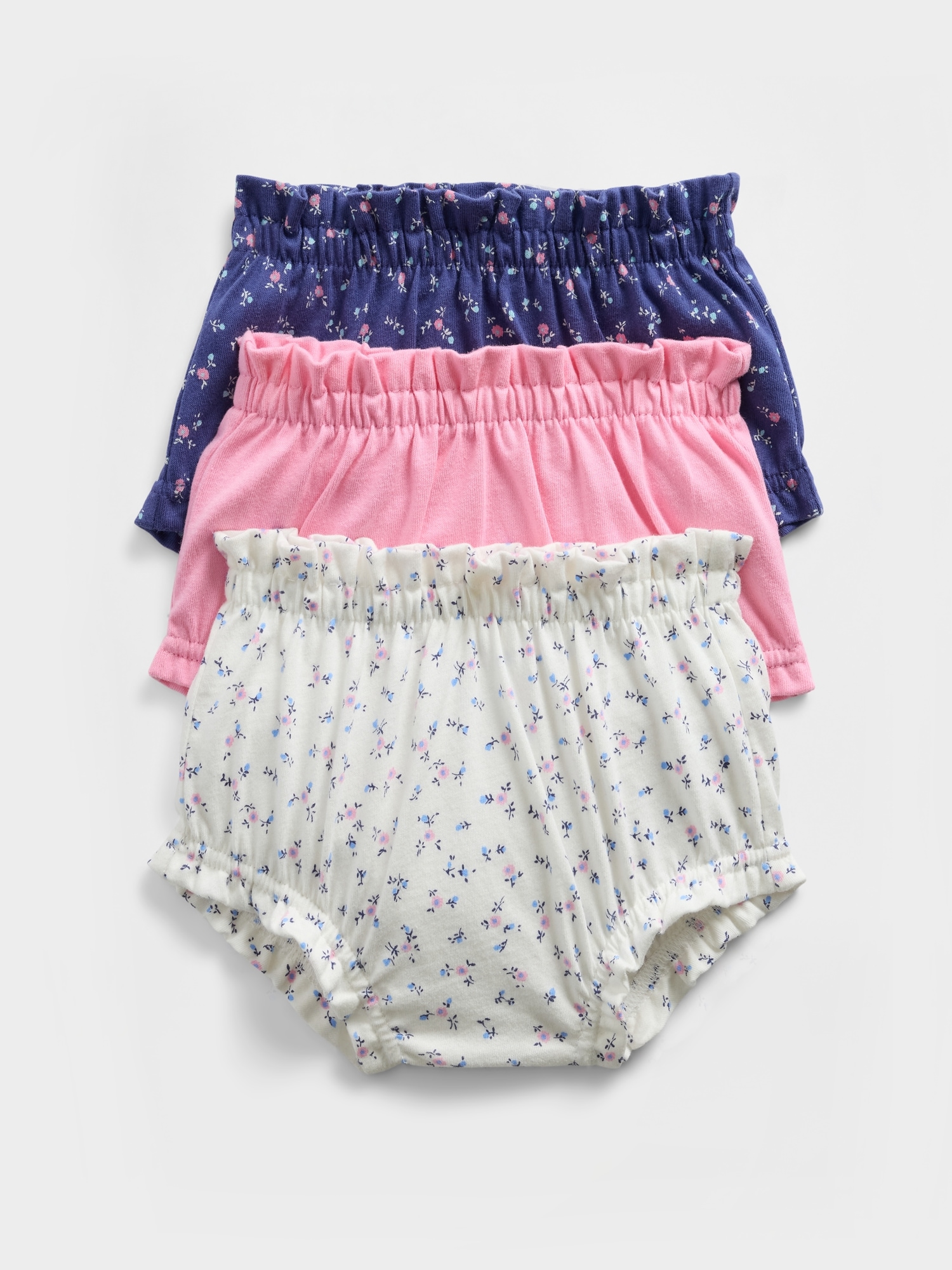 Baby First Favorites Organic Cotton Ruffle Shorts (3-Pack)