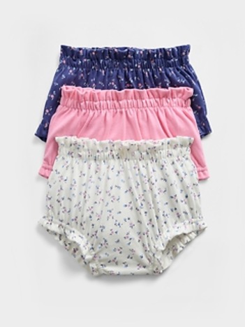 Baby First Favorites Organic Cotton Ruffle Shorts (3-Pack)