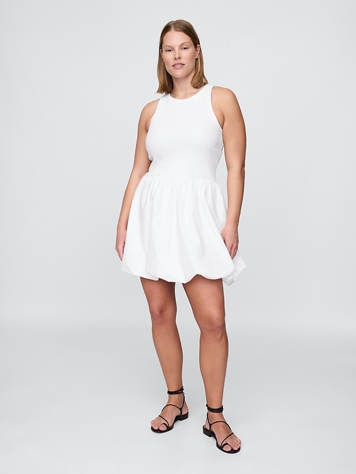 Image number 5 showing, Mixed Media Bubble Mini Dress