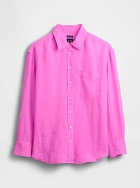 View large product image 50 of 62. 100% Linen Oversized Shirt