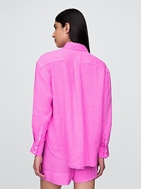 View large product image 49 of 62. 100% Linen Oversized Shirt