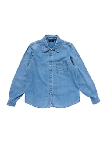 2000 GapVintage Women's Denim Shirt — M