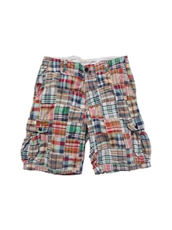 2009 GapVintage Adult Patchwork Plaid Cargo Shorts — 33