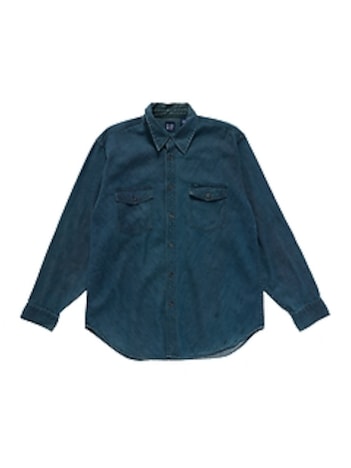 2001 GapVintage Adult Two-Pocket Denim Shirt — L