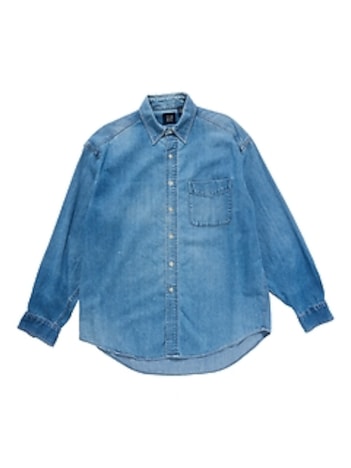 1990s GapVintage Adult Denim Shirt — L