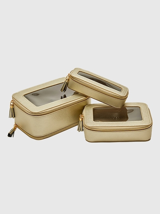 Image number 1 showing, Brouk and Co Leah 3pc Cosmetic Case
