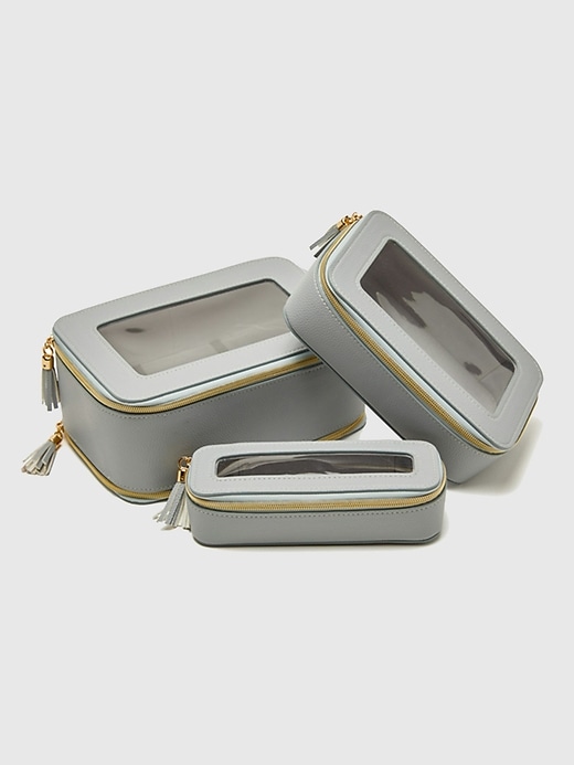 Image number 1 showing, Brouk and Co Leah 3pc Cosmetic Case