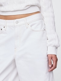 11" Mid Rise Longline Denim Shorts