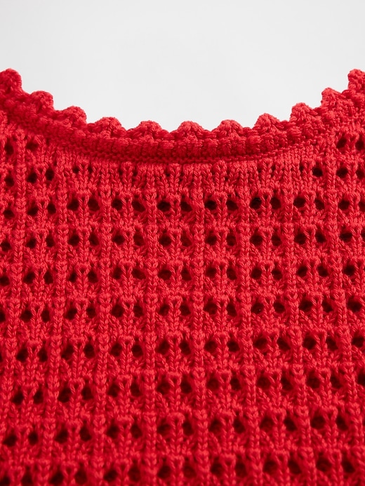 Image number 5 showing, 100% Cotton Crochet Tank Top